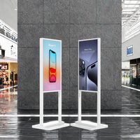 Kiosque d'affichage numérique sur pied de 32 pouces, écran LCD publicitaire, écran totem intérieur pour centre commercial