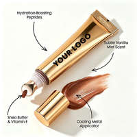 Gloss à lèvres liquide minéral, maquillage repulpant, baume hydratant pour les lèvres