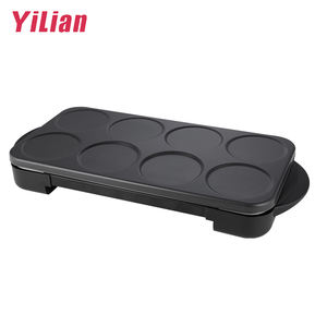 Crêpière électrique double fonction 1500W, antiadhésive, barbecue et raclette, pour usage domestique et commercial, pour faire des crêpes et des pancakes - Product Image 4