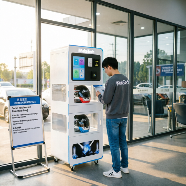 Helmet Sanitizing Vending Equipment OEM Custom Helmet Washer Dryer UV-C Ozone Helmet Cleaning Machine Factory Direct Wholesale