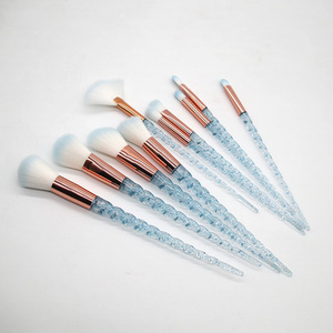Fld — ensemble de pinceaux de <span class=keywords><strong>maquillage</strong></span> avec <span class=keywords><strong>licorne</strong></span>, couleur <span class=keywords><strong>arc</strong></span>-<span class=keywords><strong>en</strong></span>-<span class=keywords><strong>ciel</strong></span>, 10 pièces, pour fond de teint, produit cosmétique vegan - Product Image 3