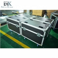 Équipement professionnel pour salons professionnels : Rideau en aluminium portable avec flight cases