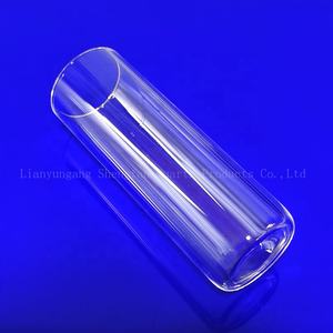 أنبوب زجاجي كوارتز شفاف مخصص أنبوب اختبار سيليكا مصهر مع طرف واحد من القاع الدائري عالي الجودة - Product Image 5