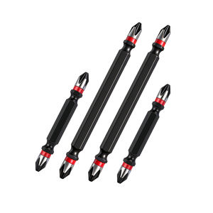 Embout de tournevis magnétique double pointe PH2 65/100 mm, acier S2 de qualité industrielle, embout Phillips PH2 pour le vissage de vis structurelles - Product Image 3