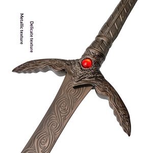 Spada Grande del Dio della Caccia di <span class=keywords><strong>Elden</strong></span> Ring, Replica 1:1 in Metallo, Modello Cosplay Stile Europeo, Spada Non Affilata - Product Image 2