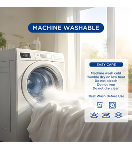 Ensemble de draps de lit en <span class=keywords><strong>microfibre</strong></span> polyester pour lit double, blanc, textile de maison et d'hôtel, literie en <span class=keywords><strong>microfibre</strong></span> de qualité supérieure - Product Image 3