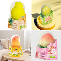 Vente en gros Crème glacée en forme de fruit 3d Crème glacée saveur de fruit mangue pêche citron