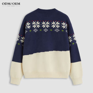 Suéter Navideño Personalizado de Punto Jacquard para Mujer, Estilo Grueso, Manga Larga, Otoño-Invierno 2026 - Product Image 5