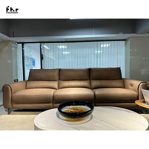 Sillón reclinable de cuero de estilo moderno ocio último diseño funcional relax - Product Image 1