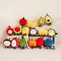 Grensoverschrijdende bestseller: Geïmiteerde fruitpluche serie, drakenvrucht, durian, handgrote pluche speelgoedjes, PP katoenen vulling, perfect voor