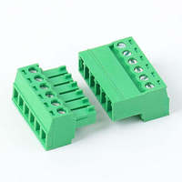 Bloc de bornes enfichables 15EDGK- 3,81 mm et support de broches 15EDGRK, connecteur de câblage automobile en cuivre pour carte PCB, vert
