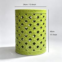 Tabouret en céramique, table d'appoint en céramique, tabouret de jardin en céramique pour l'extérieur