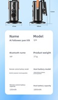 FUNSNAP Q04 2025 nueva llegada escritorio 360 rotación inteligente seguimiento instantáneo PTZ soporte mejor Selfie Stick teléfono seguimiento facial en vivo