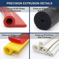 Bandes d'étanchéité souples extrudées en caoutchouc EPDM NBR de forme spéciale D U P R B S H personnalisées