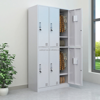 Armoire de rangement en acier à double porte pour hôpital, centre commercial, école, bureau