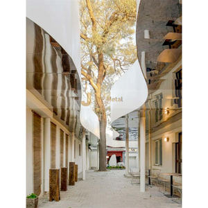 J329 Nouvel Arrivage Fabricant direct Panneaux de plafond de bâtiment modernes et lumineux Panneau intérieur décoratif en acier inoxydable - Product Image 6