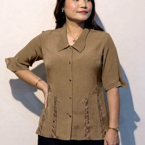 Camisa Casual Cómoda para Mujer, Corte Holgado, Tela Suave, para Oficina, Viajes y Uso Diario, Compre Directamente del Proveedor - Product Image 1