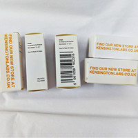Échantillon disponible à faible MOQ, étiquettes autocollantes holographiques, boîte en papier, or métallisé brillant, étiquettes et boîtes pour flacons de 10 ml