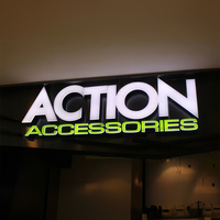 LC Wall Metal Iluminado Logo Board Business Wall Sign Wall Metal Iluminado Logo Board Barber Shop Sign