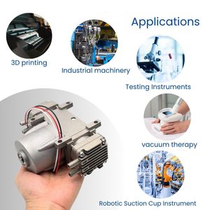 Mini <span class=keywords><strong>pompe</strong></span> à piston <span class=keywords><strong>12V</strong></span> 24V haute pression DC moteur sans balais en alliage d'aluminium <span class=keywords><strong>pompe</strong></span> à air et à <span class=keywords><strong>vide</strong></span>-80kPa 80L/min - Product Image 3