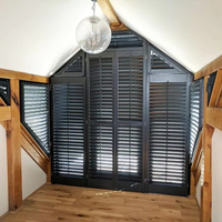 Australie forme spéciale persienne Triangle traditionnel tige inclinable fenêtre obturateur arc décoratif volets en bois