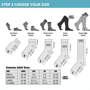 Chaussettes de football antidérapantes personnalisées, chaussettes de sport en tricot blanc avec grip - Product Image 4