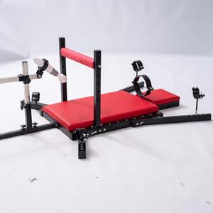 SM Vrouwelijke Training Torture Onderlichaamsbevestigingsframe Gedwongen Beenbindingsapparaat Vaste Bevestiging Gevangenschapstool Roestvrij staal - Product Image 2