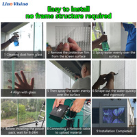 Pantalla LED Holográfica Transparente Ultrafina P6 P8 con 90% de Transparencia, Panel de Video Wall para Ventanas de Vidrio
