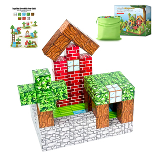 Venta al por mayor de fábrica, cubos magnéticos, creación educativa para la primera infancia, imaginación, juguetes de bloques de construcción magnéticos - Product Image 1