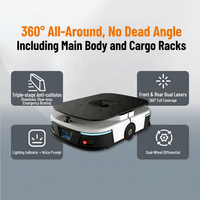 Robot AGV Industriel Autonome Mobile Intelligent pour la Logistique d'Entrepôt, Capacité de Charge 400kg, Gestion de Palettes, Double Laser SLAM Haute Performance