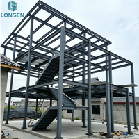 Villa de luxe préfabriquée en acier profilé en H, installation facile, panneaux sandwich, faible entretien, maison à ossature légère en acier pour ferme