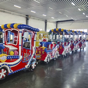 Amusement Park Sightseeing Minibus Attractions Trolleybus Custom-made Luxury and Comfortable Manned Entertainment <b>Train</b> - Product Image 5