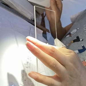 Büyük boy safir cam yüksek yüzey kalitesi 60/40 optik pencere hiçbir kaplama şeffaf safir kristal cam - Product Image 3