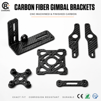 Plaque supérieure en fibre de carbone usinée CNC OEM, durable, légère, haute performance, pour montage FPV Pro / drone en fibre de carbone