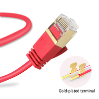 Liansu Linksup 0.2m-50m câble réseau cat6a lan câble FTP cat 6a câble ethernet rj45 cordon de raccordement mince pour ordinateurs portables
