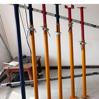 Puntales de Soporte Industriales Ajustables de Acero, Poste Telescópico para Andamios con Cabeza en U para Encofrados de Hormigón y Trabajos de Renovación