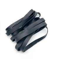 Venta directa de fábrica OEM, banda de goma negra sin látex, banda elástica de goma alta para uso doméstico, caucho natural TPU