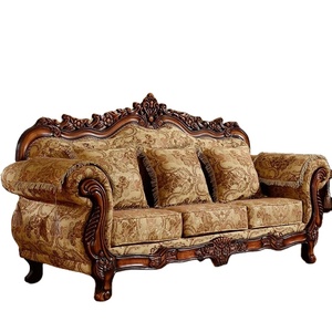 Sofás <span class=keywords><strong>de</strong></span> Madera Tallada <span class=keywords><strong>de</strong></span> Lujo Retro Europeo Suessen 2024, Sofá <span class=keywords><strong>de</strong></span> Salón <span class=keywords><strong>de</strong></span> 1, 2 y 3 Plazas - Product Image 2