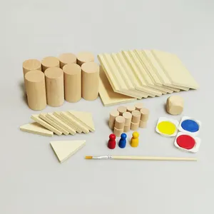 GIBBON Activités de peinture artisanale en bois, jeu de peinture éducatif en bois
