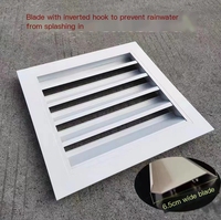 Fourniture directe d'usine moderne en alliage d'aluminium recto-verso Win persienne accessoires de victoire arrière ouverts à la main volets de plantation verticaux
