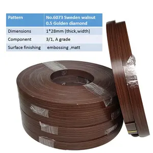 Manufacturer Furniture Accessories Whole House Customize Edge Edging Trim Tape Machine Production Pvc Edging Banding