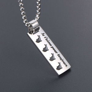 Collier pendentif dauphin en acier inoxydable, chaîne de clavicule au design animal pour hommes et femmes, bijoux cadeau SP282 - Product Image 2