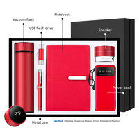 Coffrets Cadeaux Personnalisés Neufs : Bouteille Isotherme Promotionnelle, Stylo, Clé USB 32 Go, Carnet A5 Uni, Haut-parleur et Batterie Externe