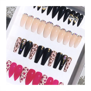 Nouveau style OEM Salon Fax Ongle Suppliers <span class=keywords><strong>Faux</strong></span> <span class=keywords><strong>ongles</strong></span> à presser <span class=keywords><strong>Prix</strong></span> de gros <span class=keywords><strong>Ongles</strong></span> artificiels pour usage quotidien Durable <span class=keywords><strong>Gel</strong></span> souple Forme cercueil - Product Image 1