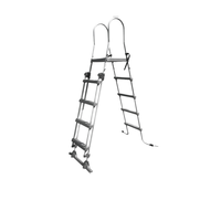 Échelle de piscine avec logo OEM, pour piscine hors sol, en acier inoxydable de qualité supérieure, accessoires de piscine amovibles, escalier de piscine, rampes