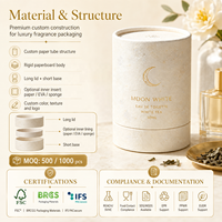 Caja de Cartón Rígido Kraft Personalizada de Lujo, con Tapa, para Perfume, Cuidado de la Piel, Velas, Té y Regalos