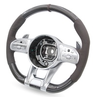 Volant en cuir blanc en fibre de carbone pour Mercedes Benz AMG X253 A180 A220 A250 W203 W222