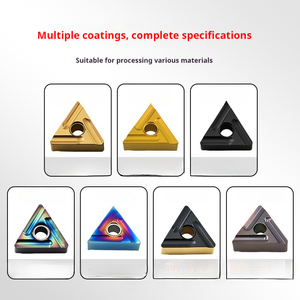 Cuchilla y herramienta de <span class=keywords><strong>torno</strong></span> de aleación de acero de tungsteno transfronteriza TNMG160404, triangular de doble cara para hierro fundido y acero inoxidable - Product Image 2