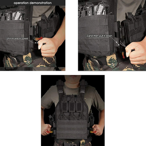 Chaleco Táctico Molle Assault Black Storm, Chaleco Portaplacas de Liberación Rápida, Equipo Táctico, Chalecos Tácticos, Chaqueta de Entrenamiento - Product Image 3