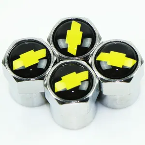 For Ford Logos Aluminum Tire Valve Stem Caps Metal with Rubber Ring Dust Proof Cover Universal fit Car Logos